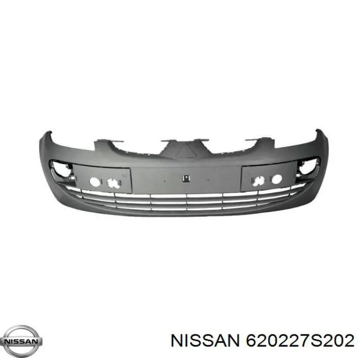 Центральная часть переднего бампера 620227S202 Nissan/Infiniti