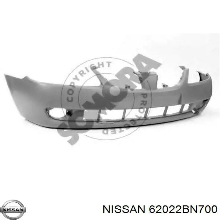  Передний бампер Nissan Almera 2