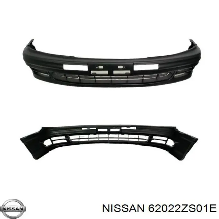 Передний бампер 62022ZS01E Nissan/Infiniti