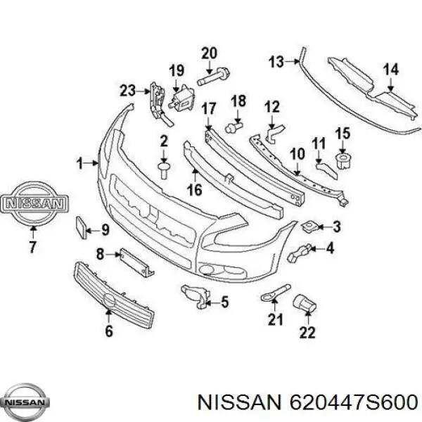 Купить 620447S600 Nissan/Infiniti 