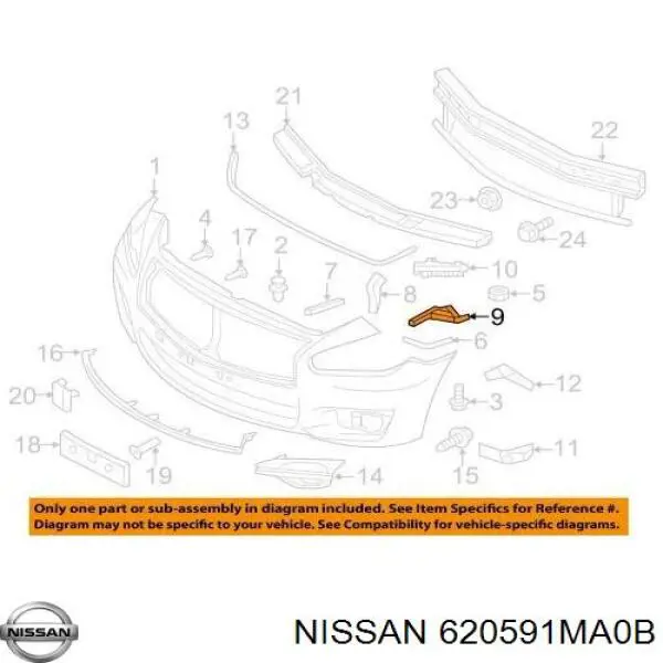  620591MA0B Nissan