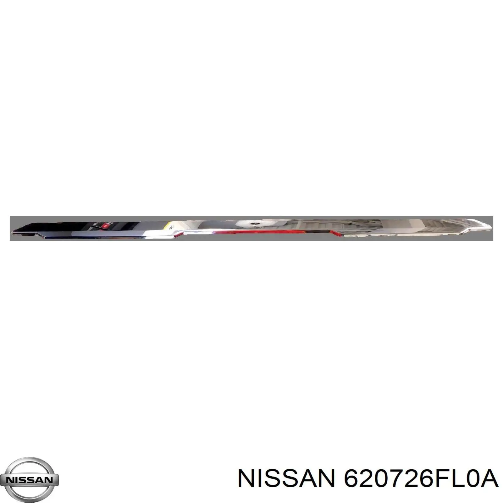 Молдинг бампера переднего Nissan 620726FL0A
