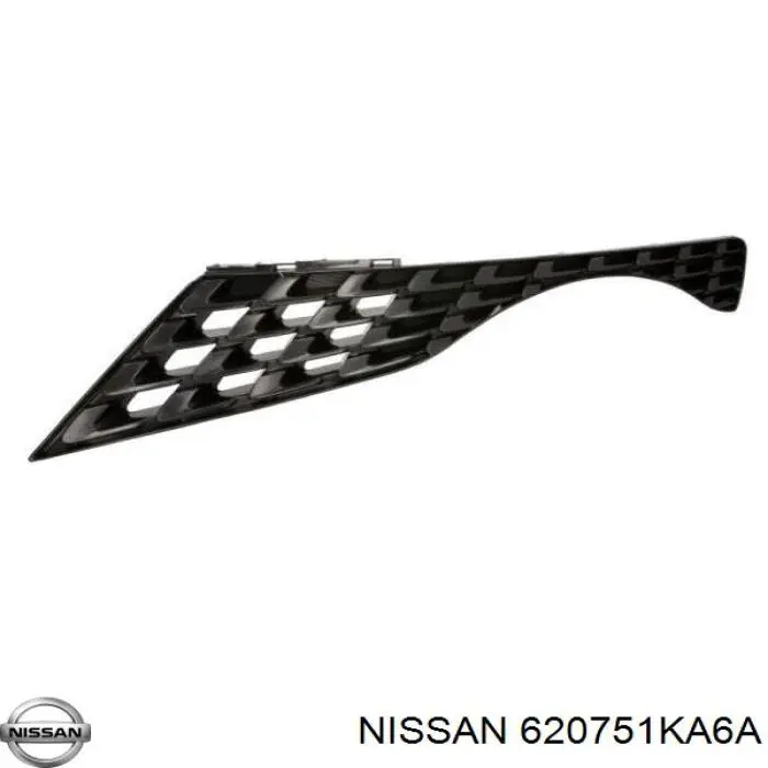 620751KA6A Nissan решетка радиатора левая