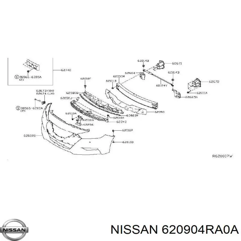 620904RA0A Nissan 