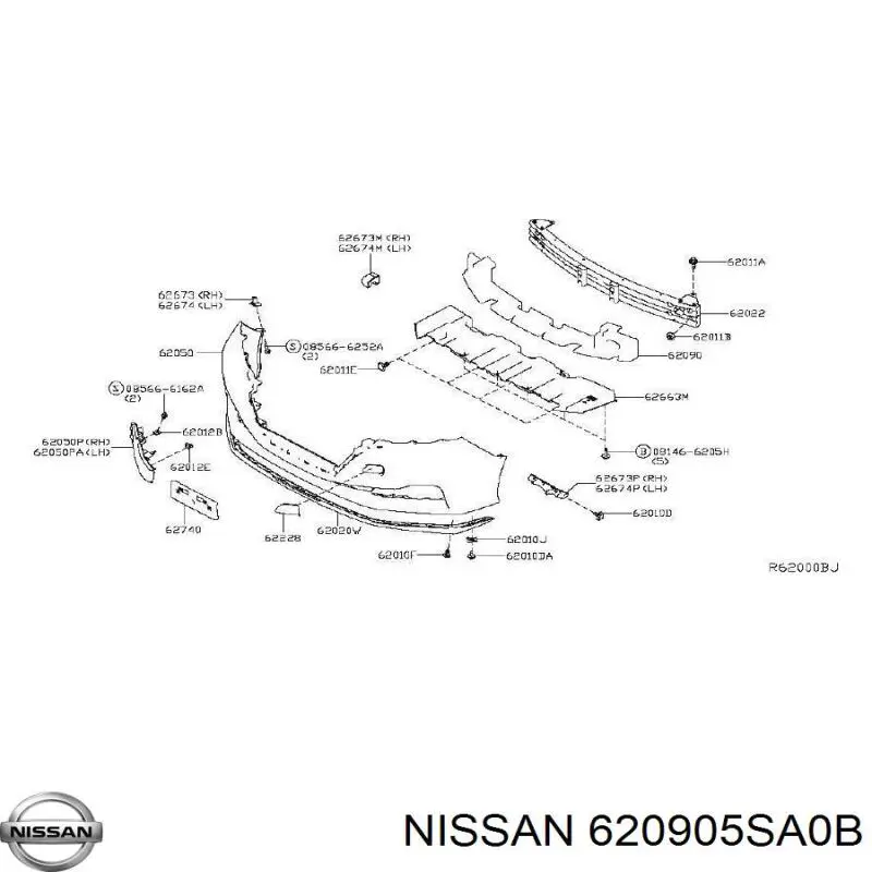  620905SA0B Nissan