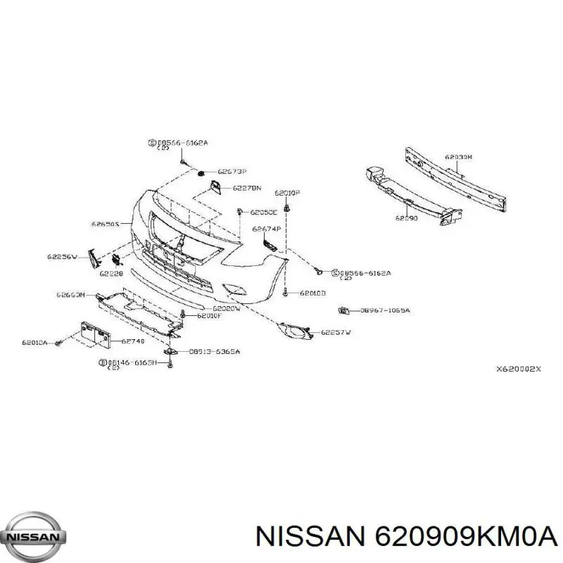  Nissan/Infiniti 620909KM0A цена, от 25.42 USD