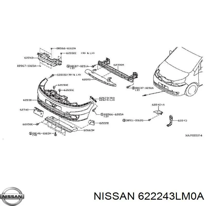  622243LM0A Nissan