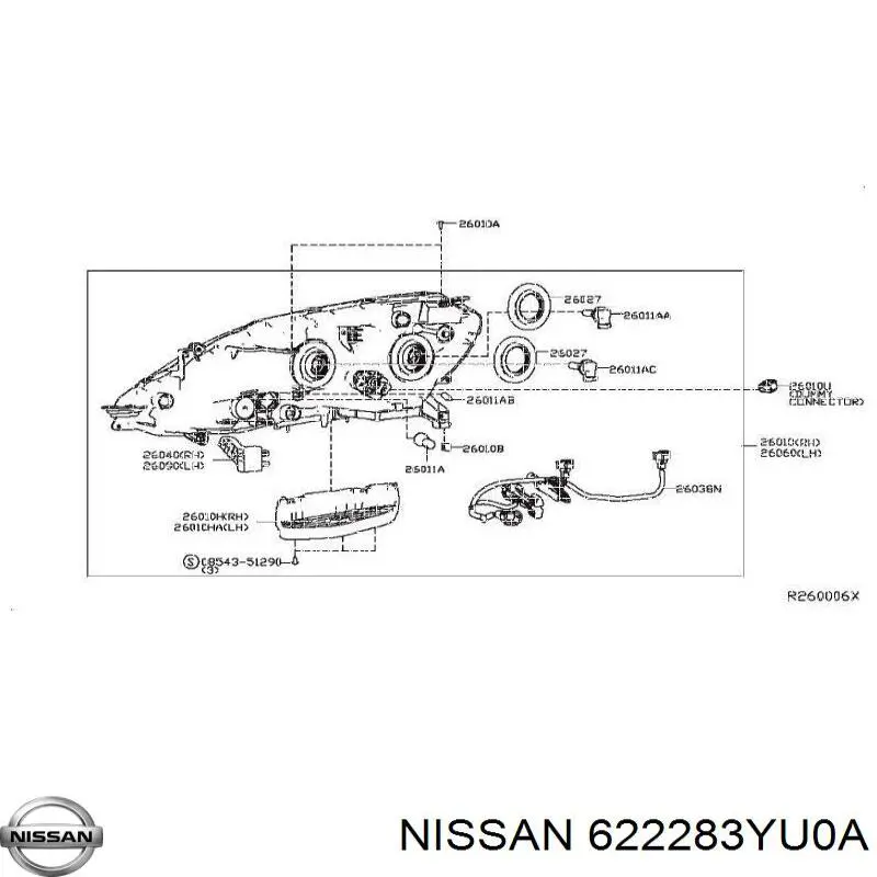  622283YU0A Nissan