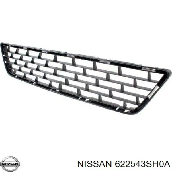 Купить 622543SH0A Nissan/Infiniti Решетка бампера переднего