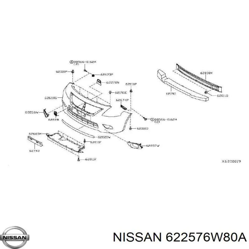  622576W80A Nissan