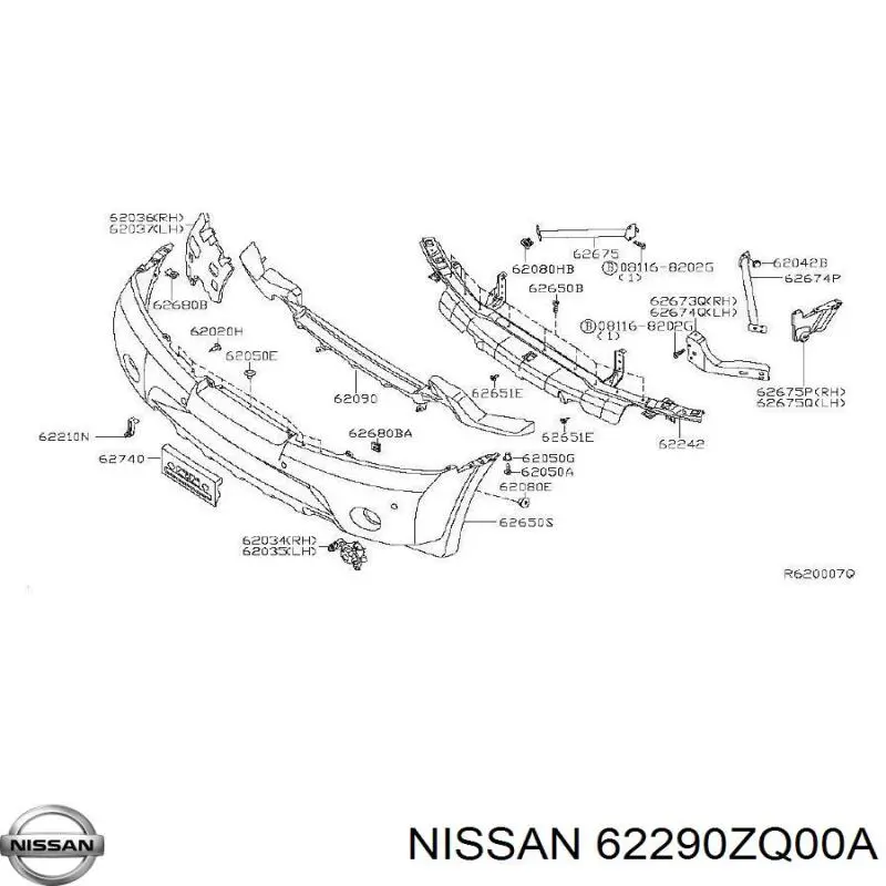 62290ZQ00A Nissan 