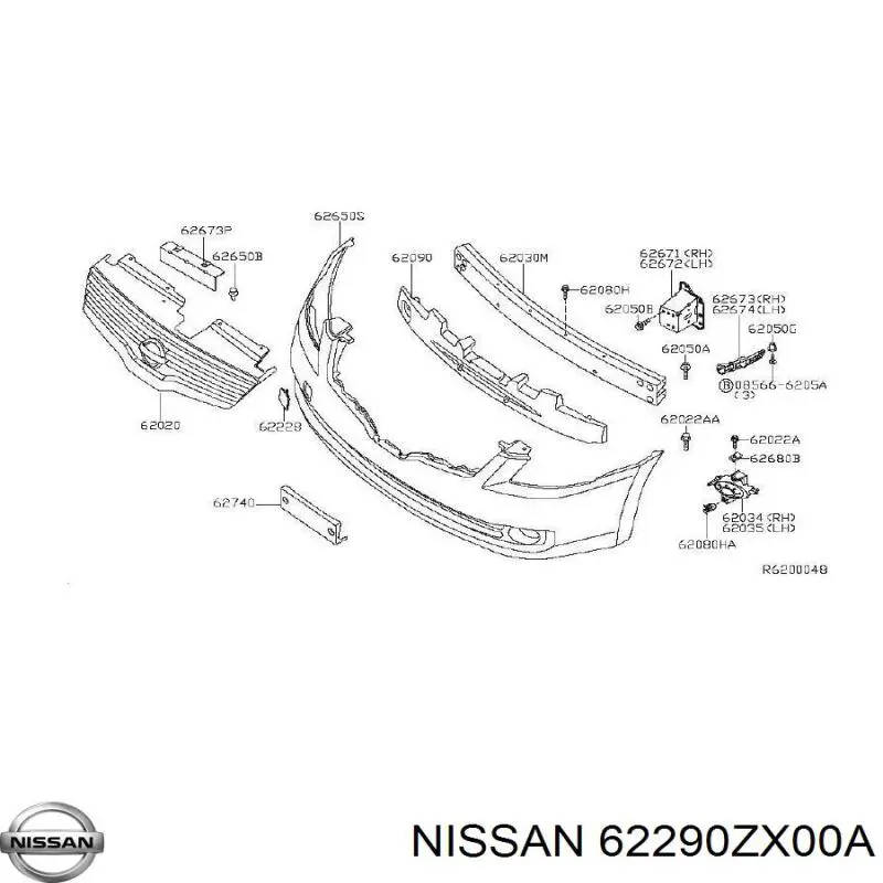 62290ZX00A Nissan/Infiniti 
