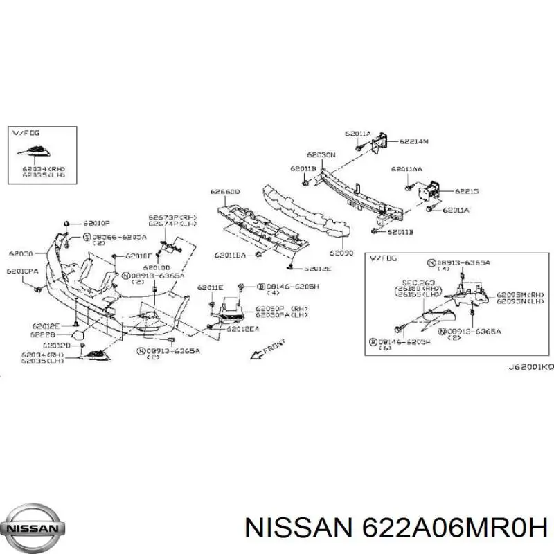  622A06MR0H Nissan