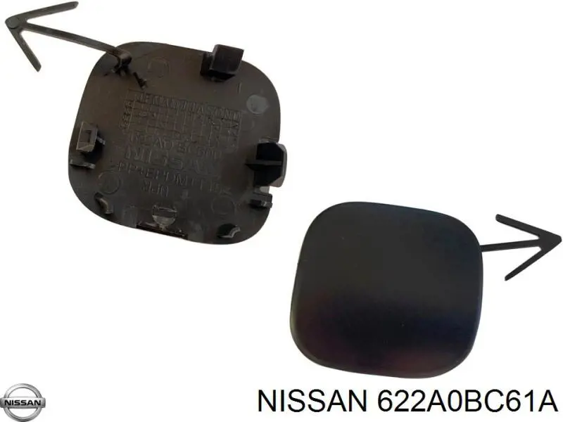 622A0BC61A Nissan/Infiniti Передняя заглушка бампера буксировочного крюка
