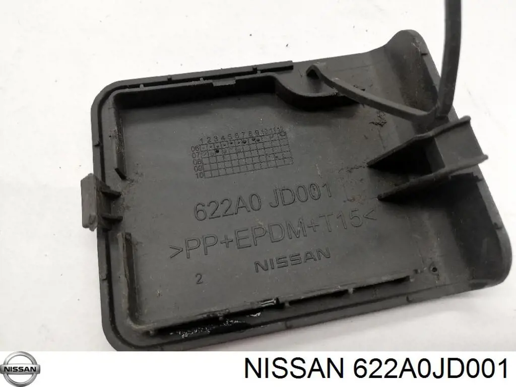 622A0JD001 Nissan заглушка бампера буксировочного крюка передняя