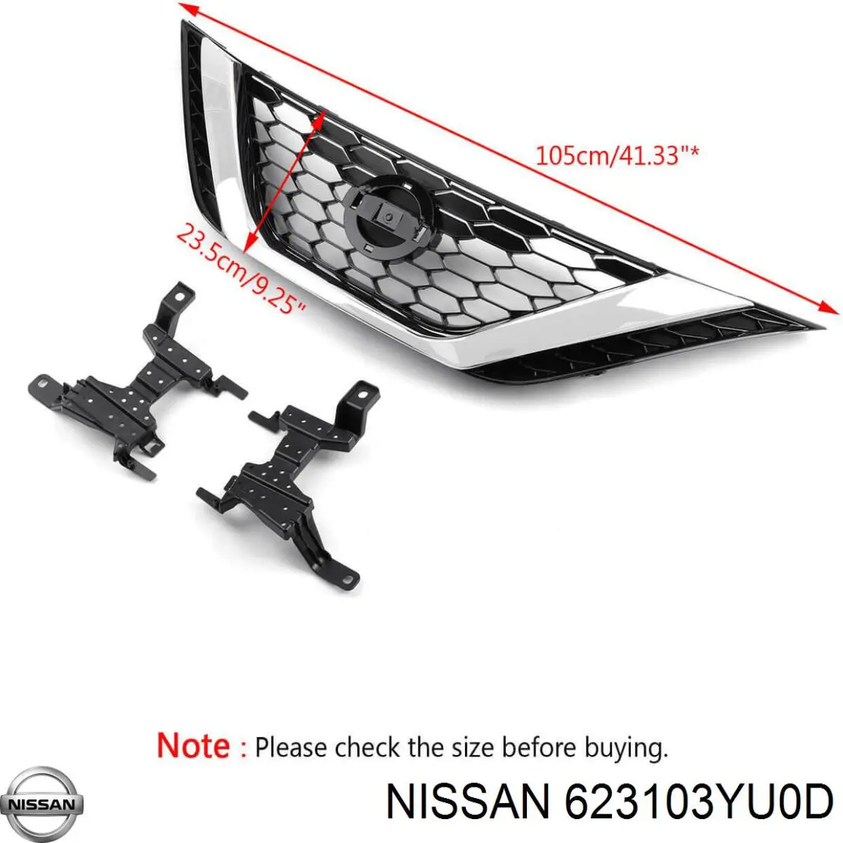 623103YU0D Nissan/Infiniti Решетка радиатора