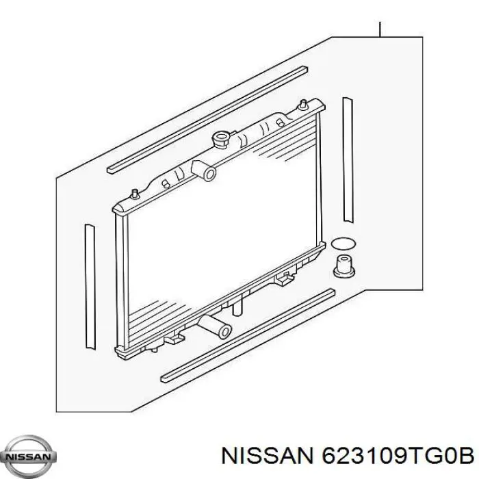 Купить 623109TG0B Nissan/Infiniti Решетка радиатора