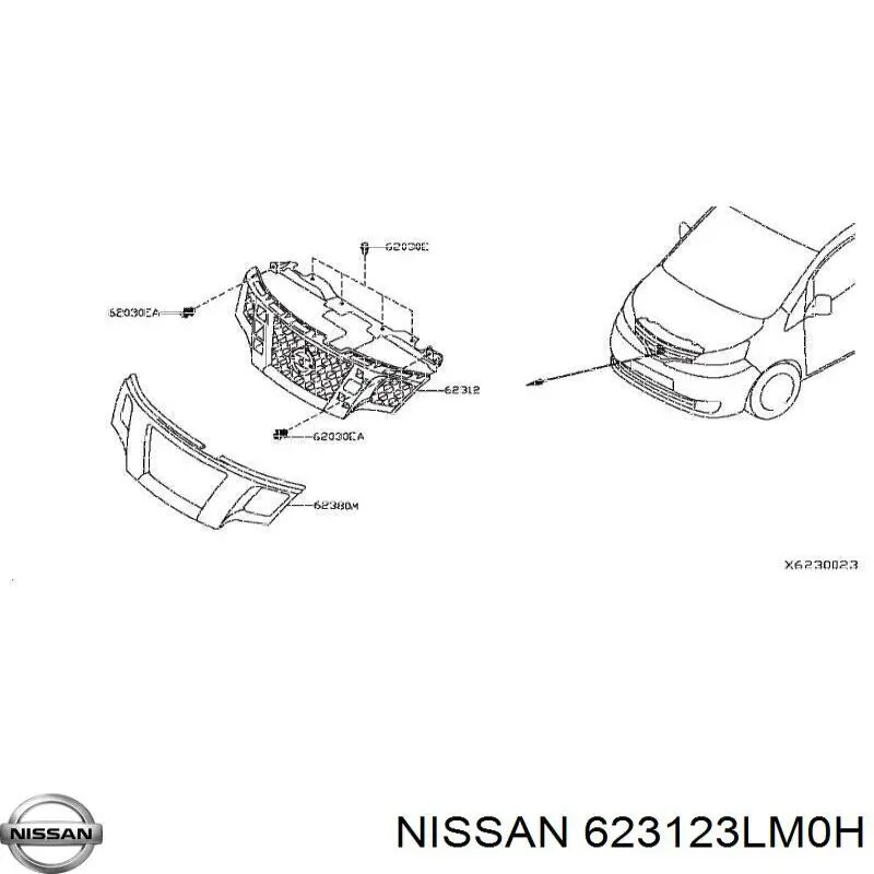  623123LM0H Nissan