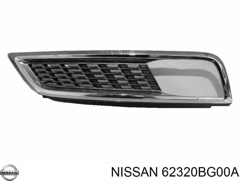 Решетка радиатора правая Nissan/Infiniti 62320BG00A цена, от 114.25 USD
