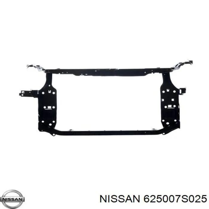 625007S025 Nissan суппорт радиатора в сборе (монтажная панель крепления фар)