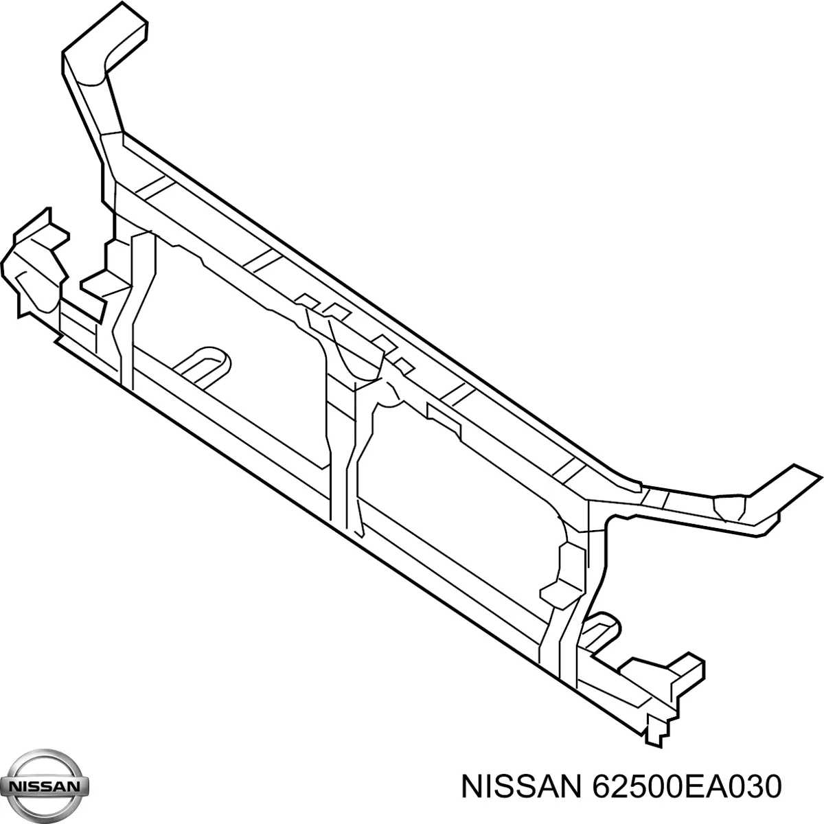 Suporte do radiador montado (painel de montagem de fixação das luzes) para Nissan Pathfinder (R51)
