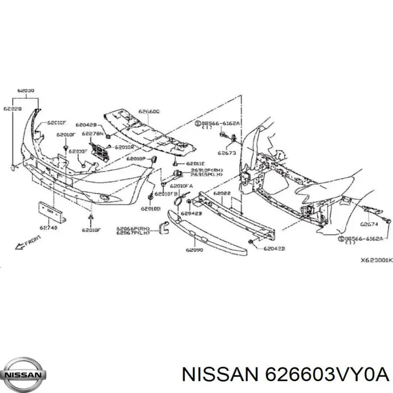 626603VY0A Nissan/Infiniti 