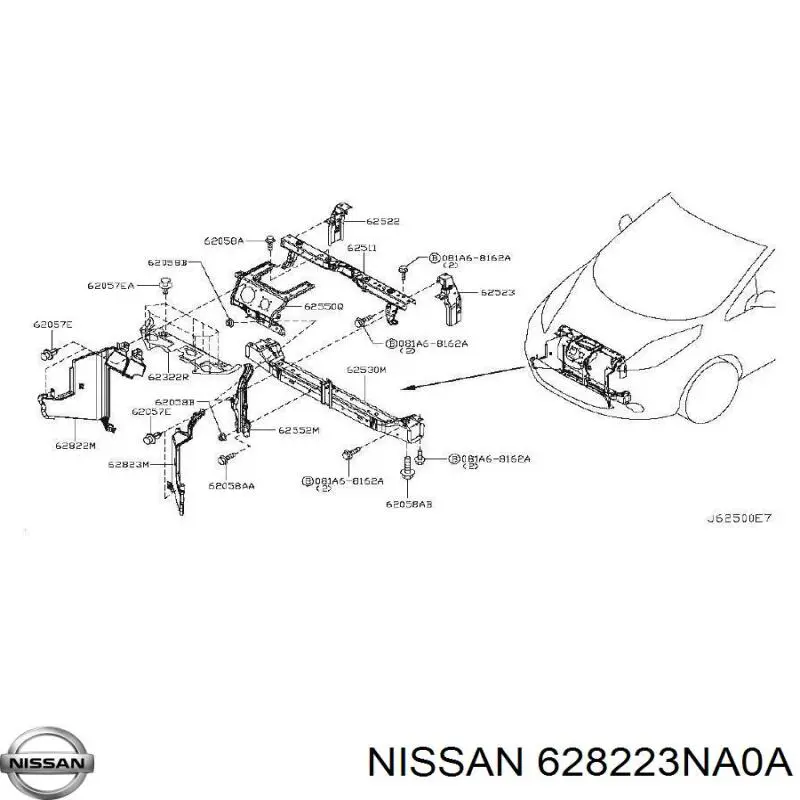  628223NA0A Nissan