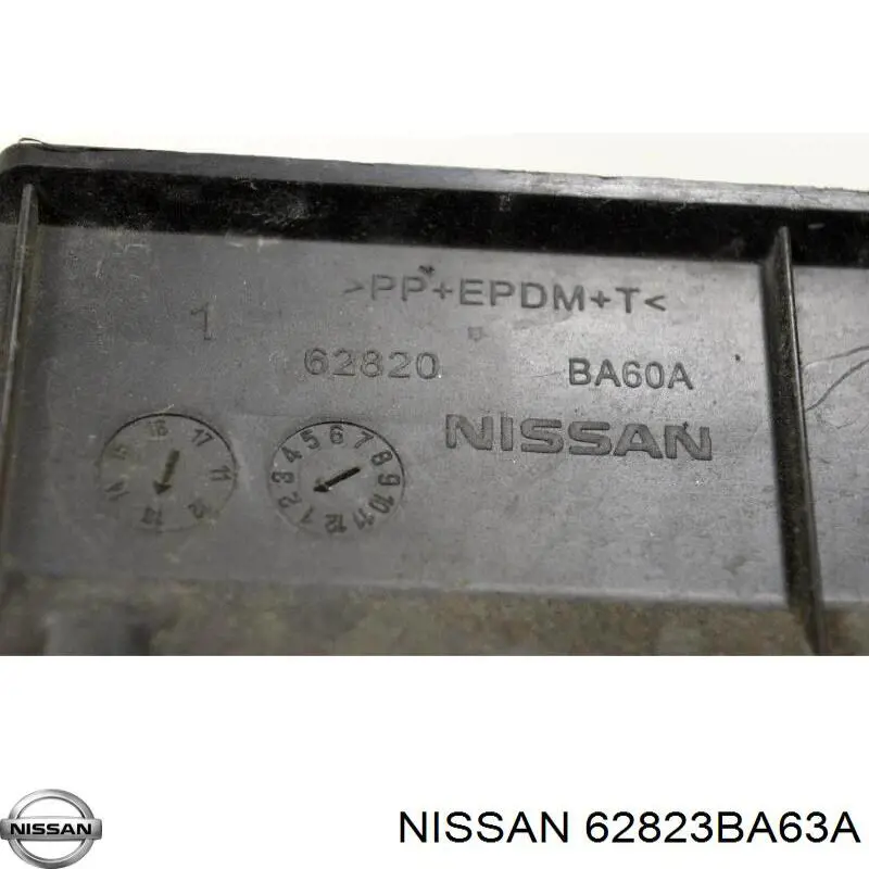 62823BA63A Nissan воздуховод (дефлектор радиатора левый)