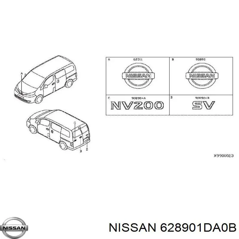 Купить 628901DA0B Nissan/Infiniti 
