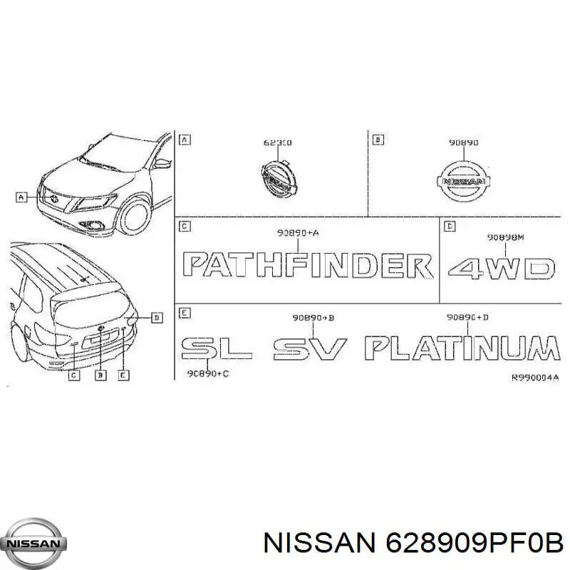  628909PF0B Nissan