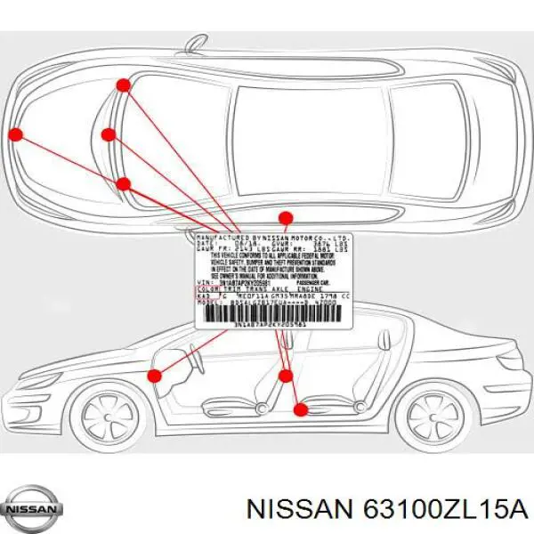 Pára-lama dianteiro direito para Nissan Pathfinder (R51)