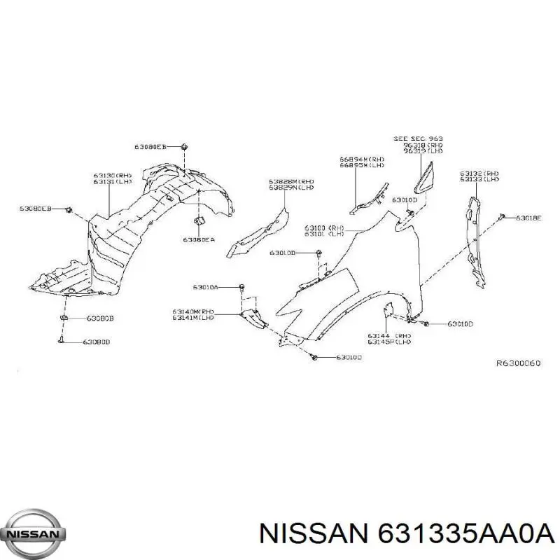  631335AA0A Nissan