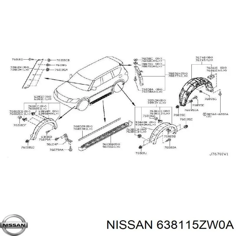  638115ZW0A Nissan