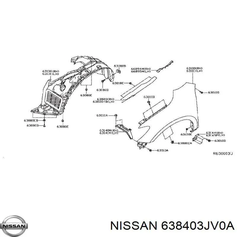  638403JV0A Nissan