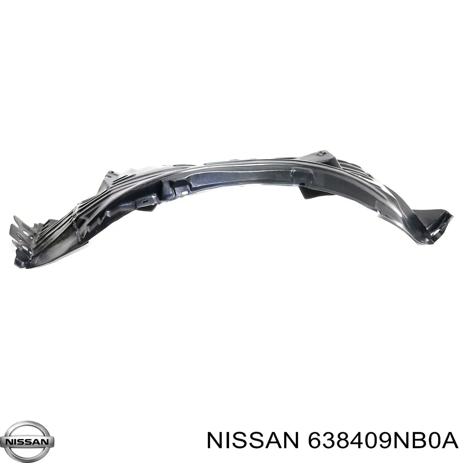 Правый подкрылок переднего крыла Nissan/Infiniti 638409NB0A цена, от 83.89 USD