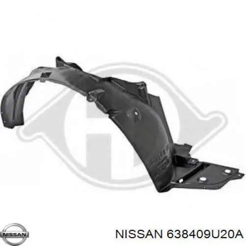 Подкрылок передний правый 638409U20A Nissan