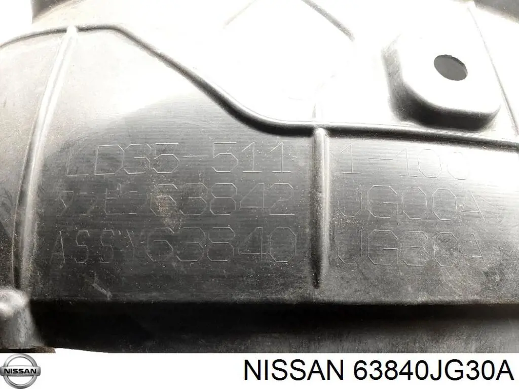 Подкрылок передний правый 63840JG70A Nissan/Infiniti