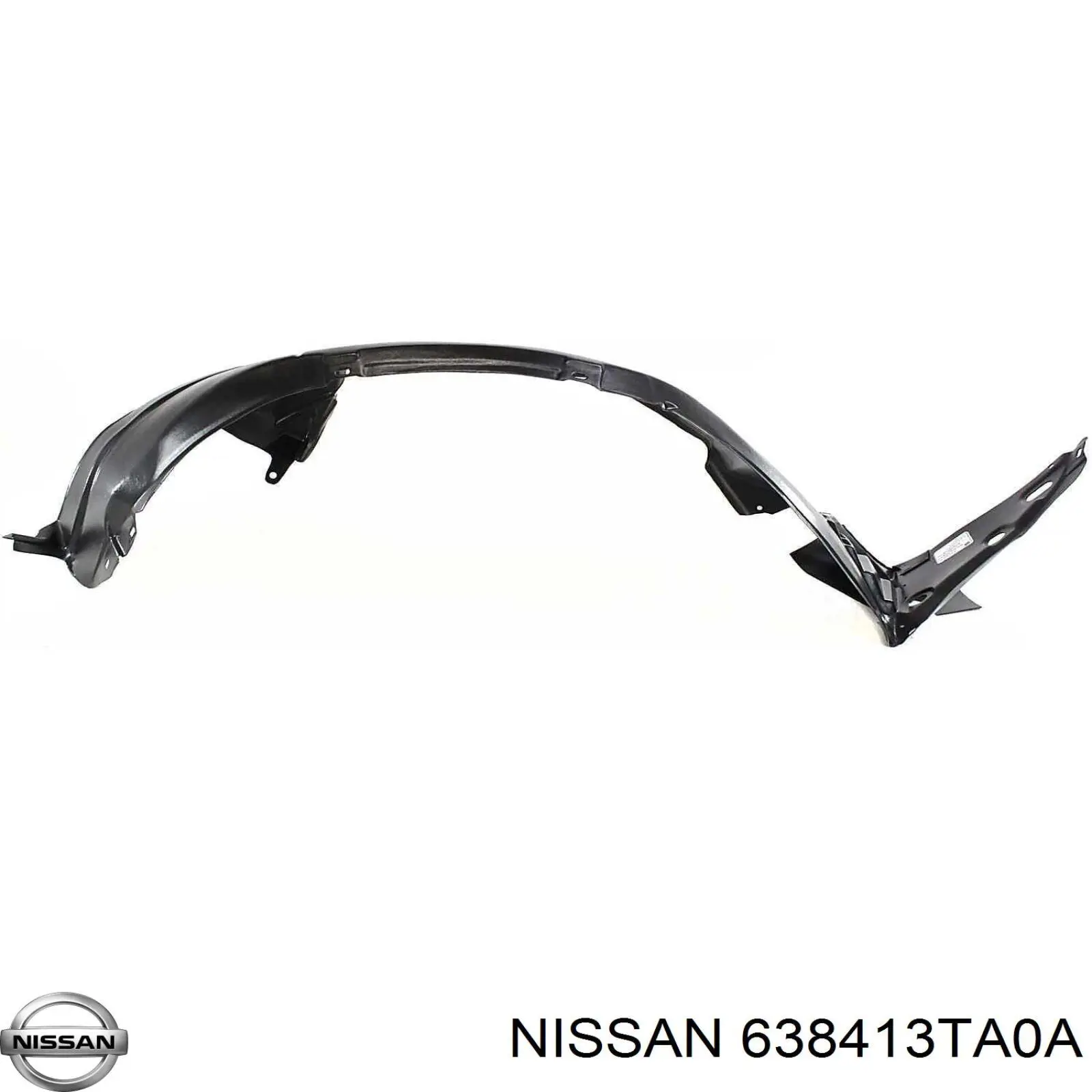 Guarda-barras esquerdo do pára-lama dianteiro para Nissan Teana (L33)