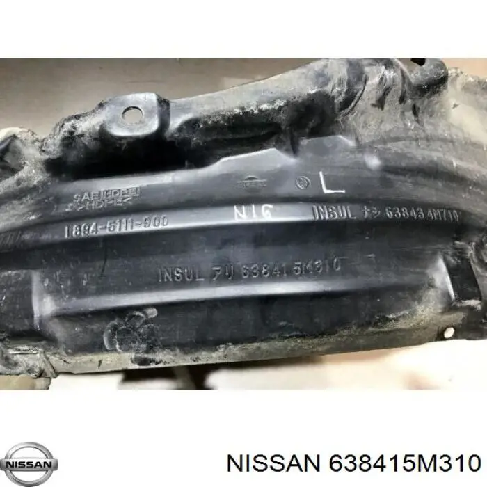 Подкрылок передний левый 638415M400 Nissan