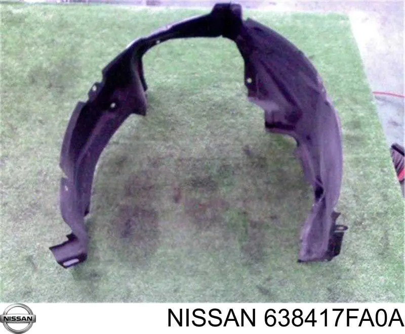 Guarda-barras esquerdo do pára-lama dianteiro para Nissan Rogue (T32U)