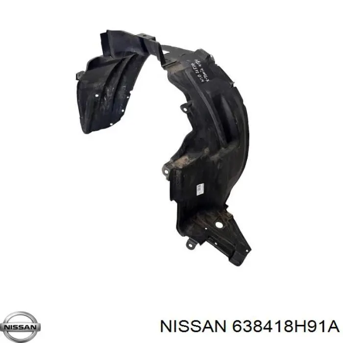 638418H91A Nissan guarda-barras esquerdo do pára-lama dianteiro