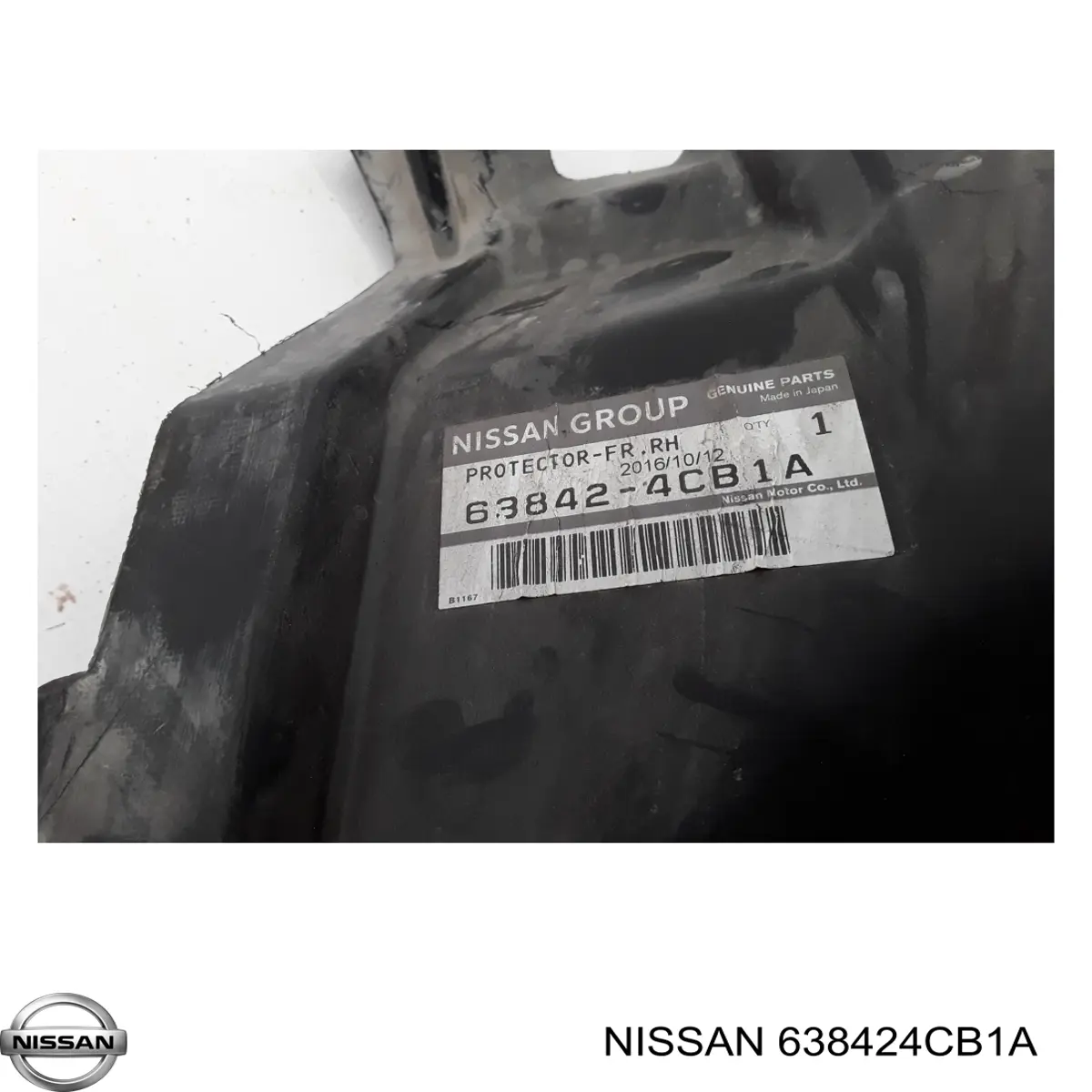 Правый подкрылок переднего крыла Nissan/Infiniti 638424CB1A цена, от 31.74 USD