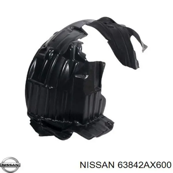 Подкрылок крыла переднего правый Nissan 63842AX600