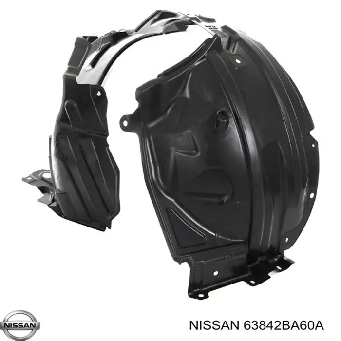 Подкрылок передний правый 63842BA60A Nissan/Infiniti