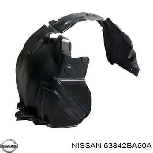 Подкрылок крыла переднего правый Nissan 63842BA60A