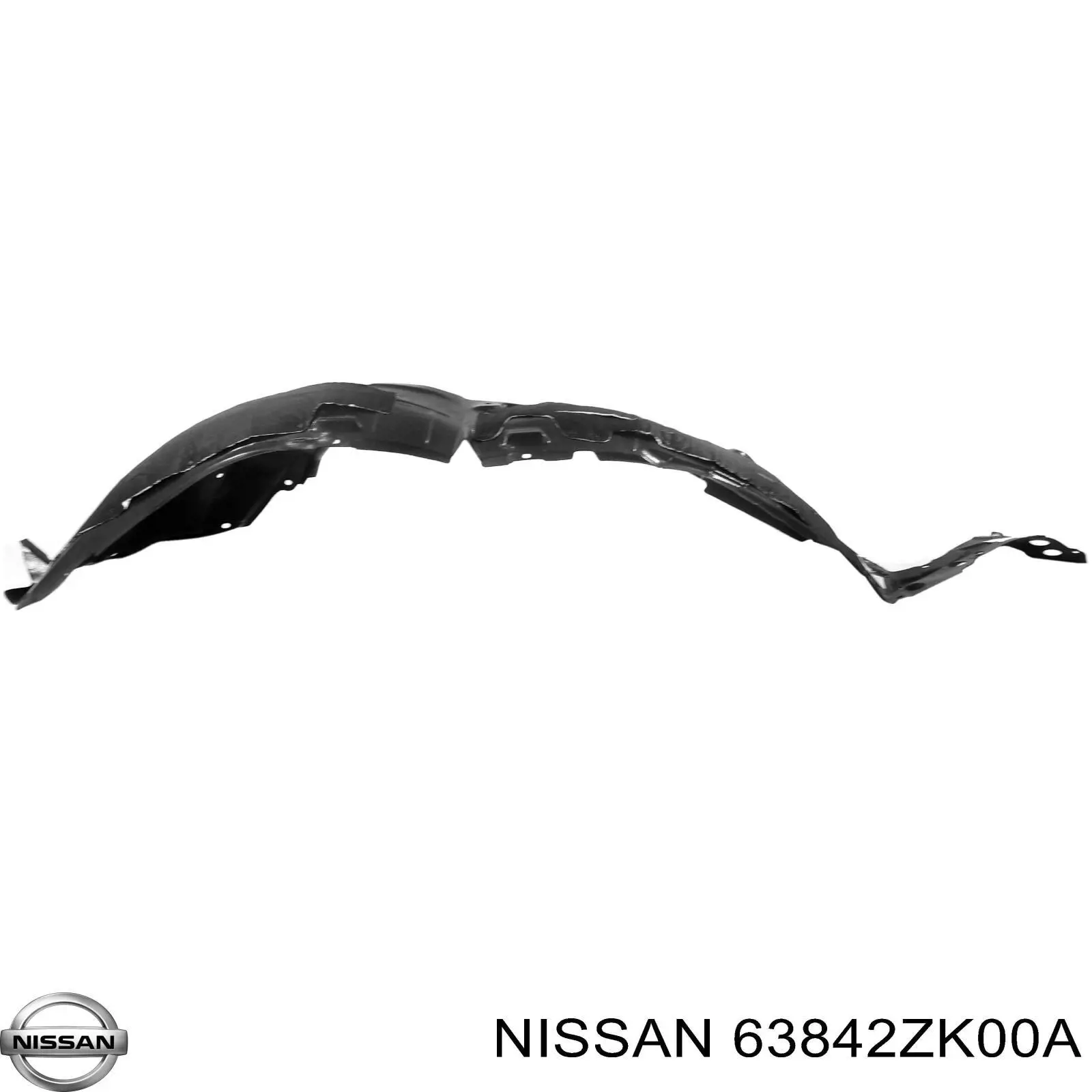 63842ZK00A Nissan/Infiniti Подкрыльник переднего крыла, правый