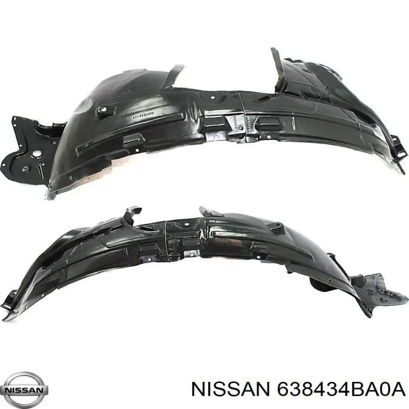 Подкрылок крыла переднего левый Nissan 638434BA0A