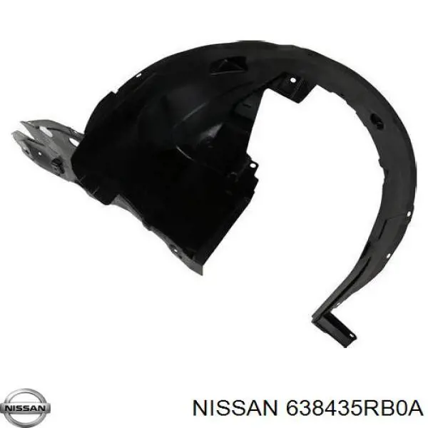 638435RB0A Nissan подкрылок крыла переднего левый