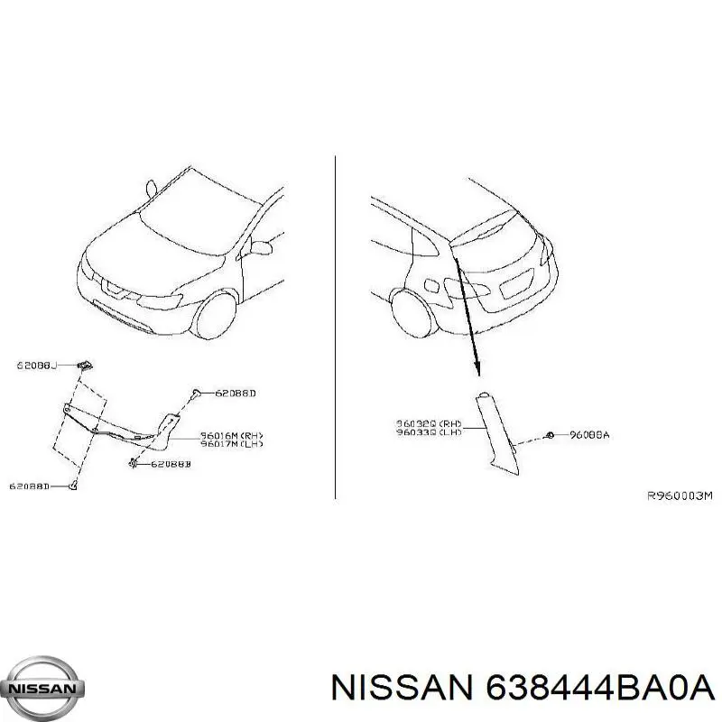  638444BA0A Nissan