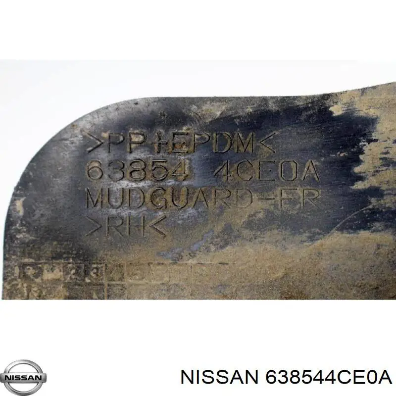 Купить 638544CE0A Nissan/Infiniti Брызговик передний правый